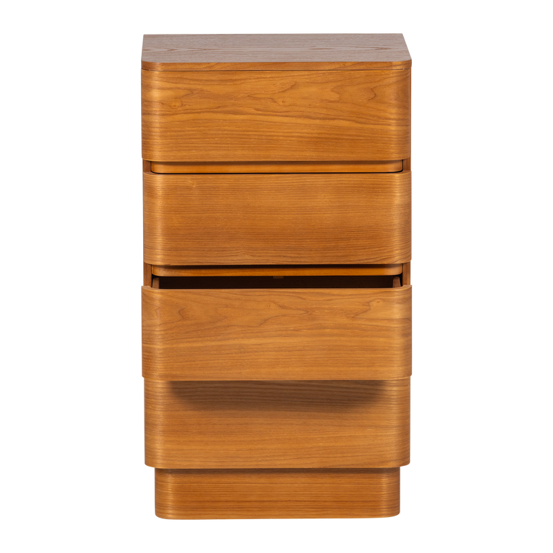 WOOOD Fejo byrå med 4 lådor i brun MDF