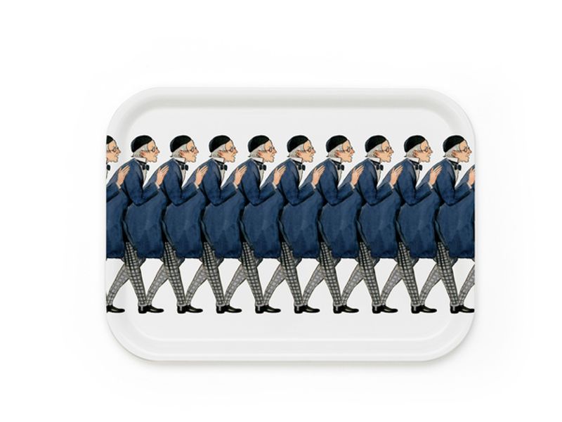 Design House Stockholm Elsa Beskow Uncle Blue Serveringsbricka 20x27cm