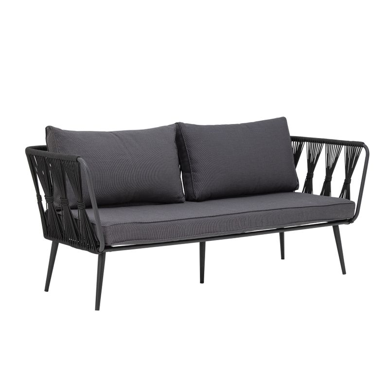 Bloomingville Pavone soffa, svart, metall