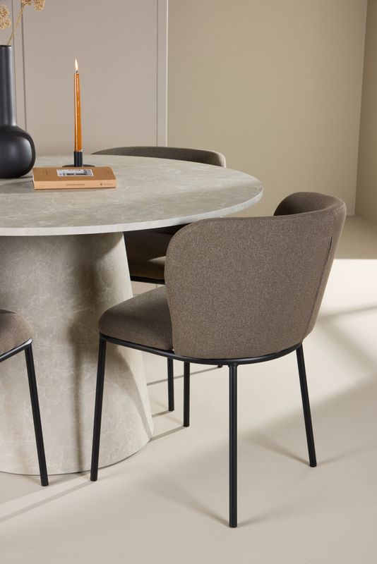 Venture Home Matbord Lanzo med Edina Stol