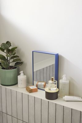 Hübsch Shine Spegel Small Blå 21x4xh30cm