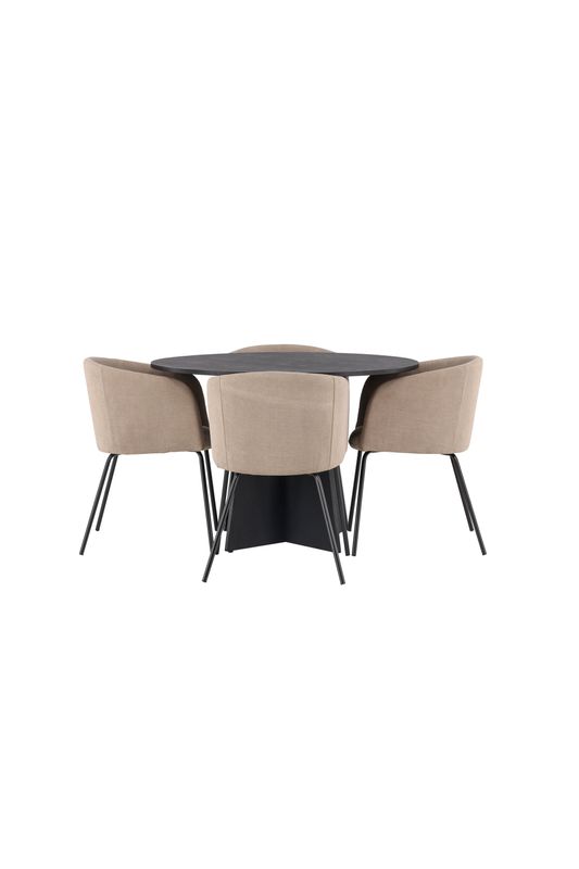 Venture Home Matgrupp Bootcut med 4st Matstolar Berit