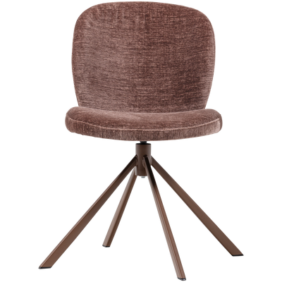 WOOOD Femke Matstol i Chenille, Brun 2 st