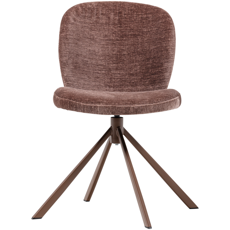 WOOOD Femke Matstol i Chenille, Brun 2 st