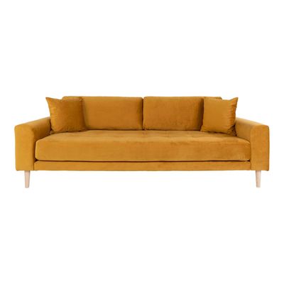 House Nordic Lido 3-sits soffa Senapsgul