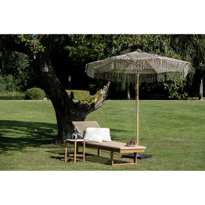 House Nordic Martos Stickad Paraply Beige