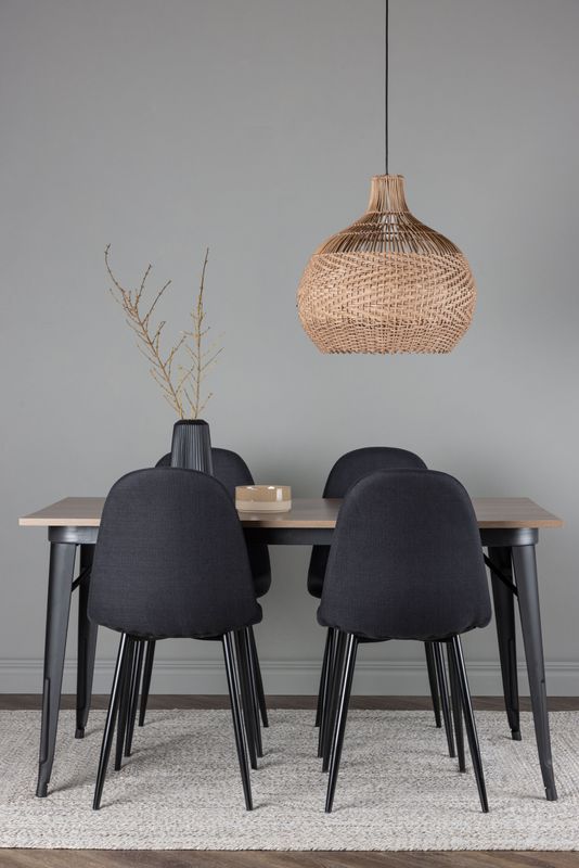 Venture Home Matgrupp Tempe med 4st matstolar Polar