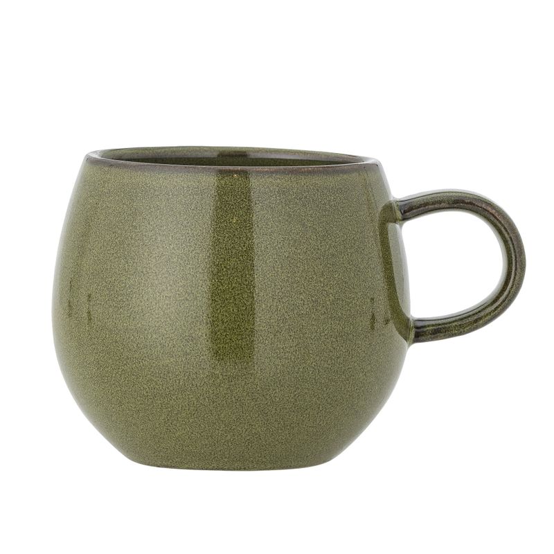 Bloomingville Addison Mugg, Grön, Stengods - 6-pack
