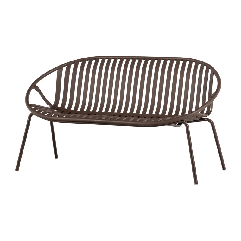 WOOOD Bruce Trädgårdsbänk 2-sits Polypropen/Metall Lila/Brun