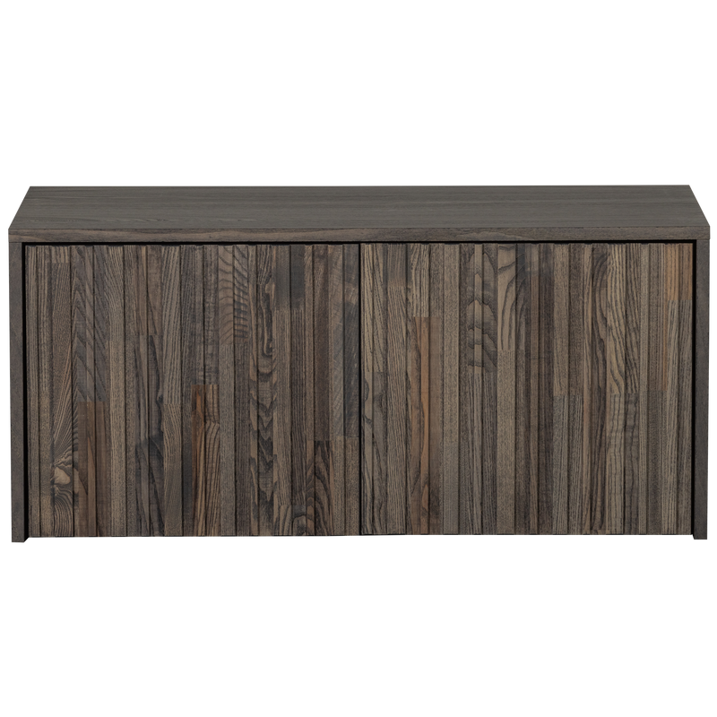 WOOOD NEW GRAVURE Kistbänk i Ask Espresso