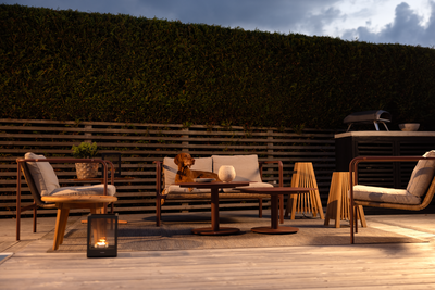 Brafab Motty 2-sits soffa Zin Red / Teddy Beige