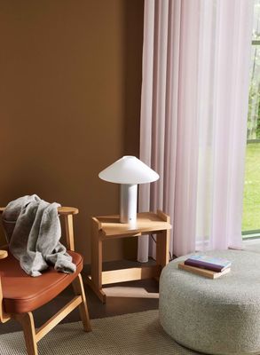 Hübsch Orbit Bordslampa Metallic Silver