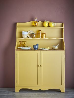 Bloomingville Libby Skåp, Gul, Furu