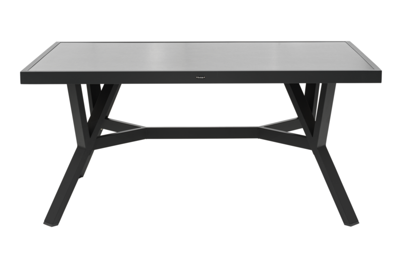 Brafab Samvaro Bord 90x140 cm inkl. Glasskiva Antracit