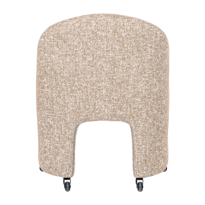 WOOOD Cordo Matstol med Hjul i Naturlig Melange