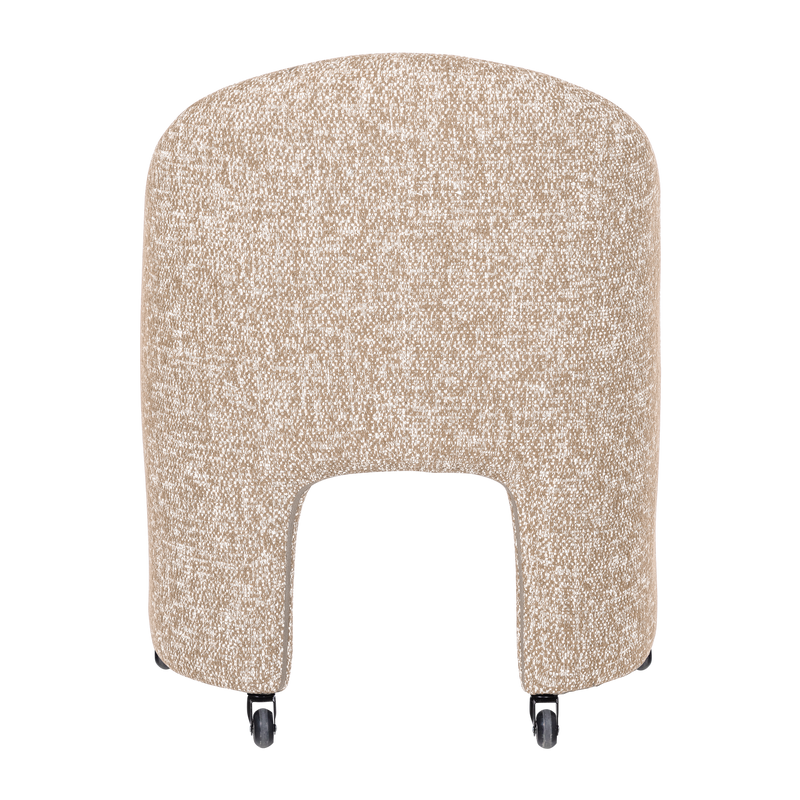 WOOOD Cordo Matstol med Hjul i Naturlig Melange