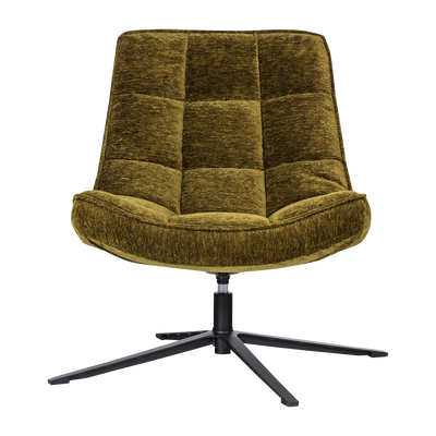 WOOOD Maudi Snurrfåtölj i Grön Chenille