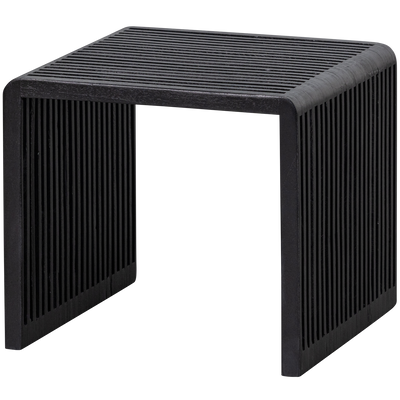 WOOOD Willa Sidobord Set av 2 - Återvunnet Teak Svart