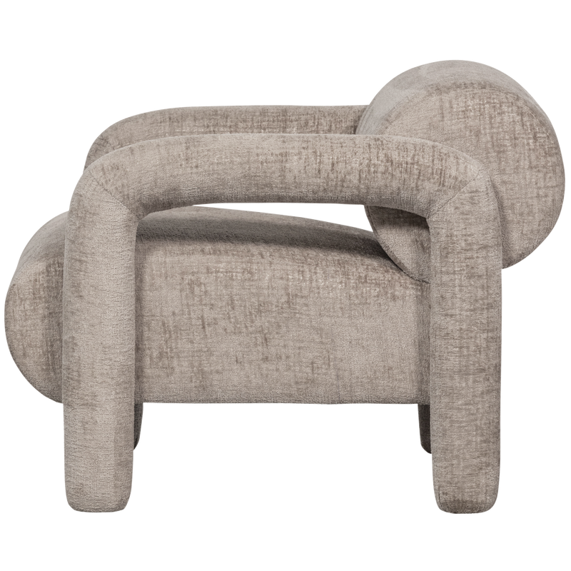 WOOOD Lenny Fåtölj i Grovtexturerad Sand