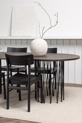 Venture Home Matbordet Stone Oval med Stolar Montros
