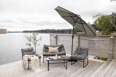 Venture Home Sabal Parasoll med LED-belysning