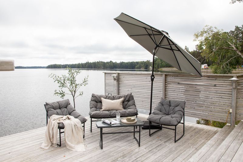 Venture Home Sabal Parasoll med LED-belysning