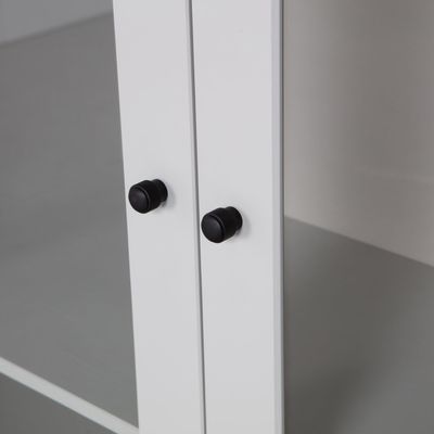 WOOOD XAM Vitrinskåp i Grått Trä [FSC] Cloud