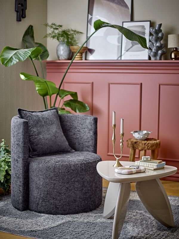 Bloomingville Morris Fåtölj, Grå, FSC®100% Plywood, L82,5xH75xW77,5 cm