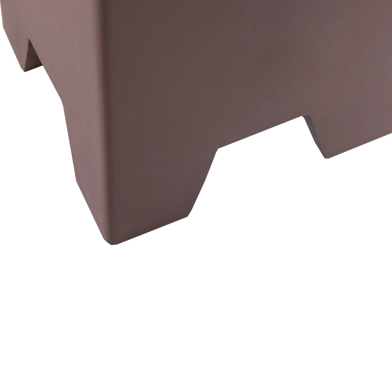 Minimalistiskt Sidobord WOOOD Zina Cementbrun