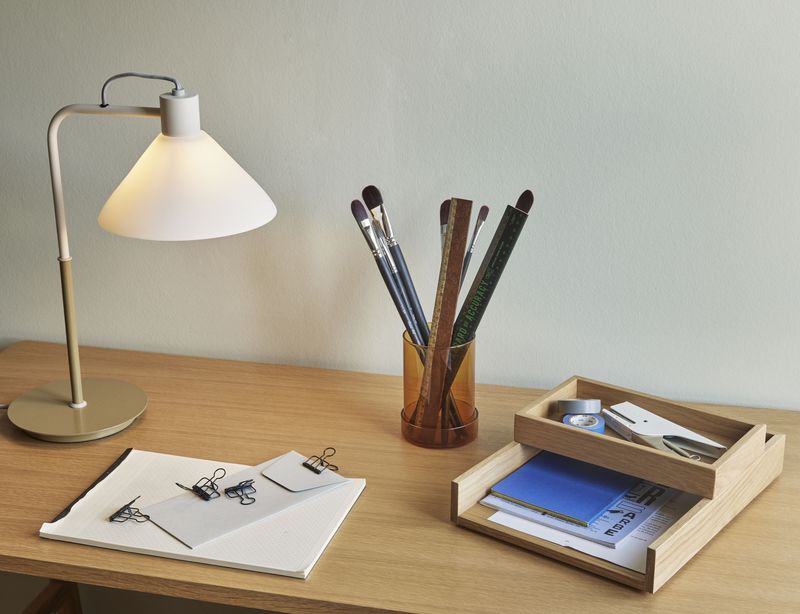 Hübsch Spot Bordslampa Khaki