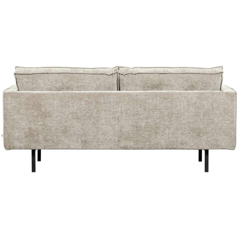 WOOOD RODEO 2,5-sits Soffa i Mörk Sand Ribbstof