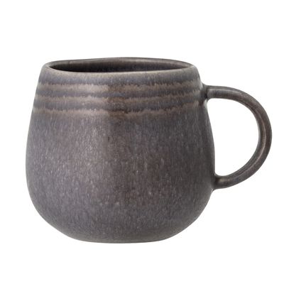 Bloomingville Raben Mugg, Grå, Stengods - 6-pack