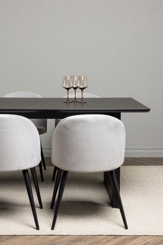 Venture Home Matgrupp Vail med Velvet Stolar