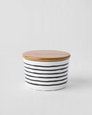 Gustavsberg SIXTEN SVART, Burk 10 cm, rak m lock