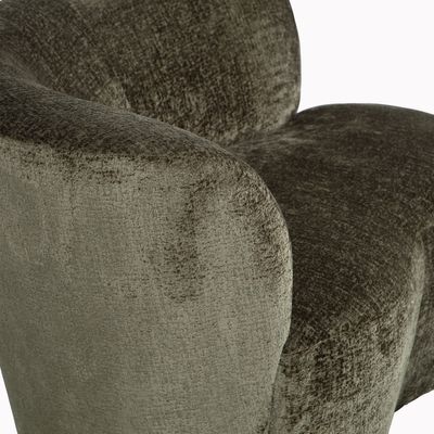 WOOOD STONE SMALL SOFFA VÄNSTER varmgrön [fsc]