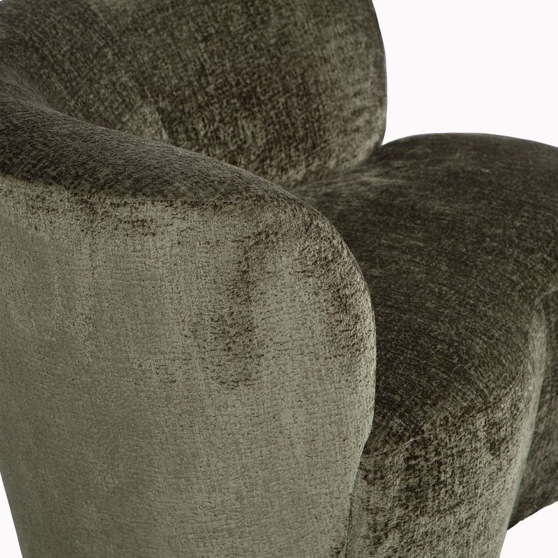 WOOOD STONE SMALL SOFFA VÄNSTER varmgrön [fsc]