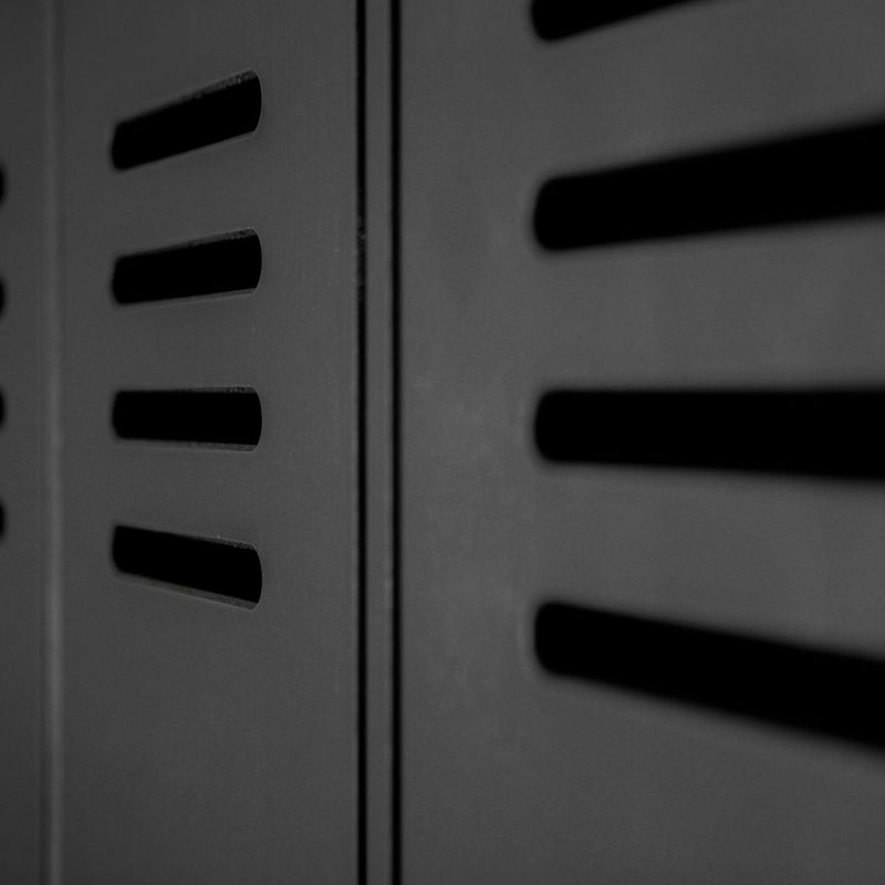 WOOOD Stijn Hög 2-Dörrars Lockerskåp Svart