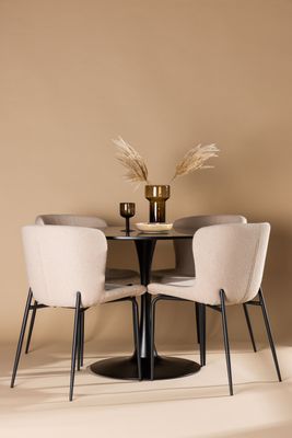 Venture Home Matgrupp Glade med 4st matstolar Modesto