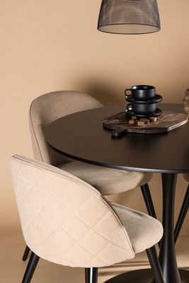 Venture Home Matgrupp Glade med 4st matstolar Velvet