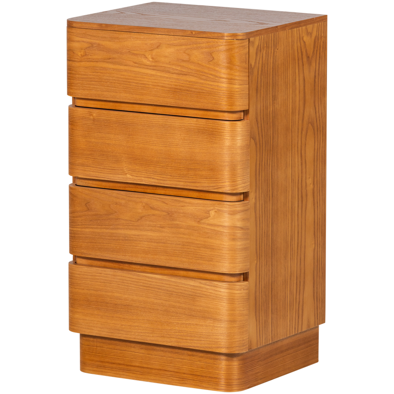 WOOOD Fejo byrå med 4 lådor i brun MDF