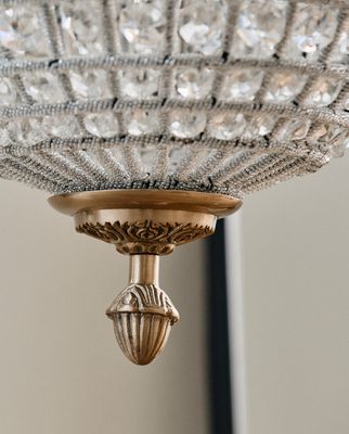 Nordal Crystal lampa med glasprismor, medium