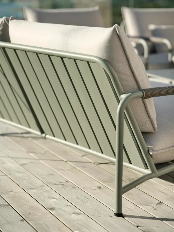 Brafab Lerberget 2,5-sits soffa grön / ash