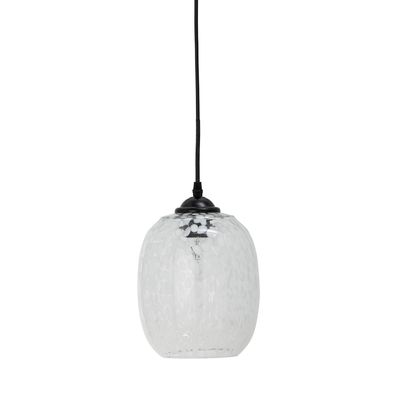 Bloomingville Gisele Taklampa, Vit, Glas, Ø18xH30 cm