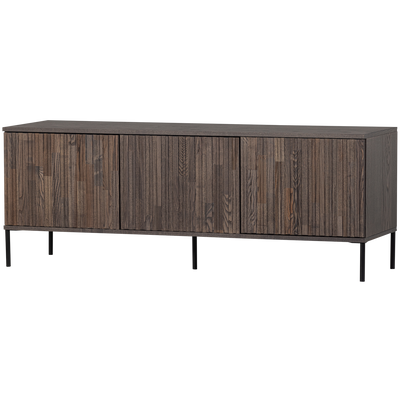 WOOOD New Gravure TV-bänk 150 cm i askfanér, espresso