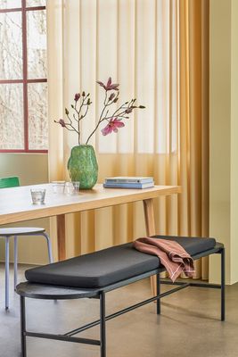 Hübsch Norm Bänk Svart 180x45xh49cm