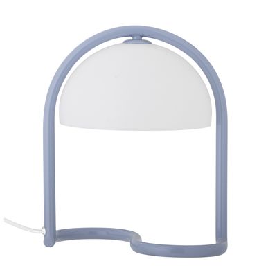 Bloomingville Favour Bordslampa, Blå, Akryl, Ø24,5xH29,5 cm