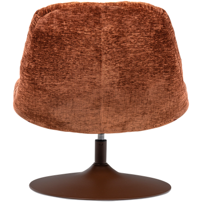 WOOOD Elvi Svängbar Fåtölj med Chenille Textur, Rost