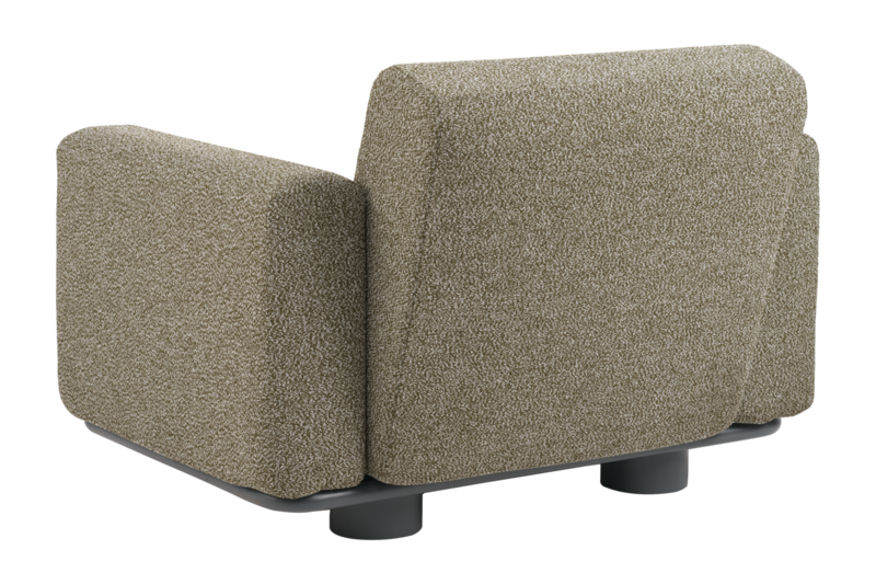 Brafab Bolster Fåtölj Antracit / Teddy Verde