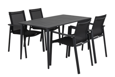 Brafab Delia Stapelstol Antracit/Textilene