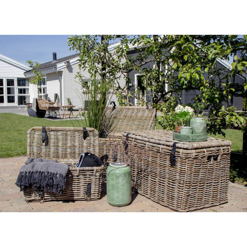 House Nordic Depok Förvaringskista i Grå Rattan